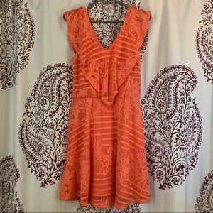 Charlotte Russe Coral Lace Dress